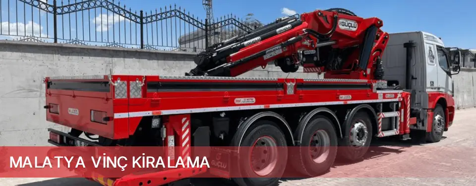 Malatya İli Vinç Kiralama